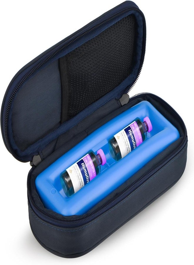 جيترون حقيبة سفر مبردة للأنسولين من جيترون - حقيبة أدوية محمولة لمرضى السكري مزودة بعبوة ثلج مطورة، تحافظ على برودة الأنسولين لمدة 8 ساعات، مثالية للسفر والاستخدام اليومي - Image 1